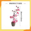 Artificial Potted Plum Blossom Fake Plants Multipurpose Bonsai Flower with for Indoor
