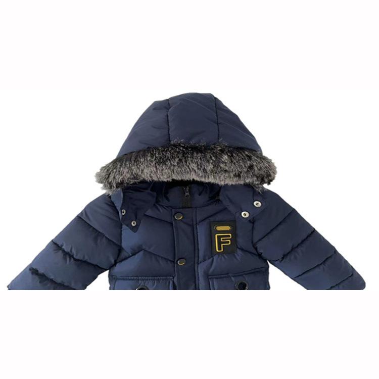 Winter Boys Padded Jacket Children's Thick Down Padded  Velvet Jacket Small Children