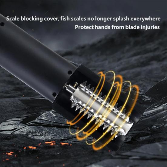 Elektrisk kokosnøttrasper Maskin Håndholdt Spatel Skreller Rivejern med Sprutbeskyttelse Roterende Kniv Én-knapps Kontroll Kjøkkenverktøy