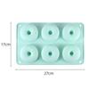 Heat Resistant Silicone Donut Mold for 6 Doughnuts Food Grade Silicone Bagels Pan for Baking Non Stick Mini Cupcake Mould