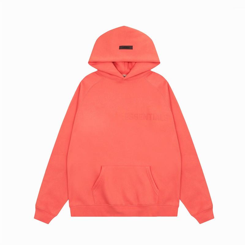 Unisex Fleece Hoodie With Flocked Letter Print Loose Fit Streetwear Winter Casual Sweatshirt