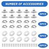 10Sets Marine Grade Twist Lock Fasteners Turn Button Eyelet,for Canvas Marine Boats Sailboats RVs Fastener Turn ButtonsJAS