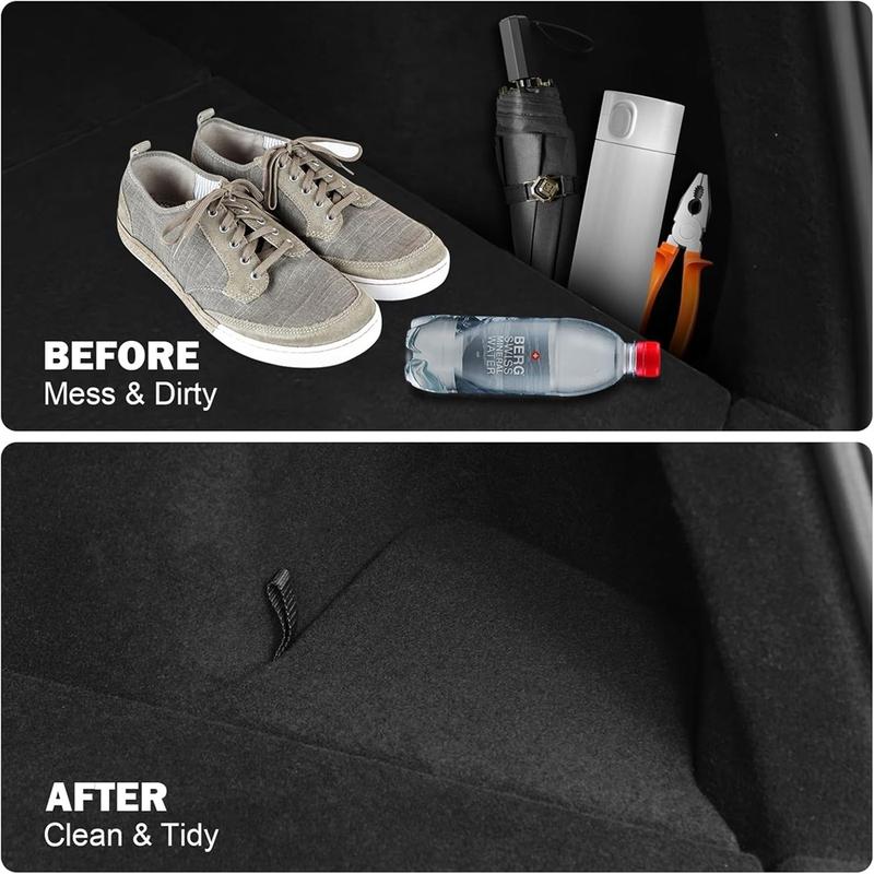 Trunk Side Storage Bins For Tesla Model Y Juniper 2026 2025 Cargo Compartment Organizer Bucket TPE Box & Carpet Lids Accessories