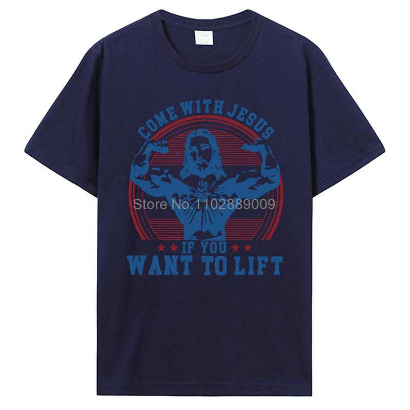 Herren Bodybuilding T-Shirt Pumping Training Crossfit Schwarzes T-Shirt Fitness Jesus Ist Mein Spotter T-Shirt Baumwoll-Tees Streetwear