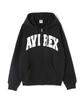 Avirex DAILY ZIP UP SWEAT PARKA LOGO Sweatshirt Hoodie with Logo L 010 Black / Zip-up / 783-3931007 Men's