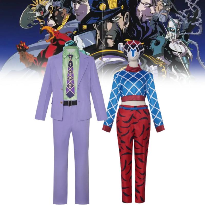 Jojos Bizarre Adventure Kira Yoshikage Guido Mista Cosplay Costume For Anime Role Play