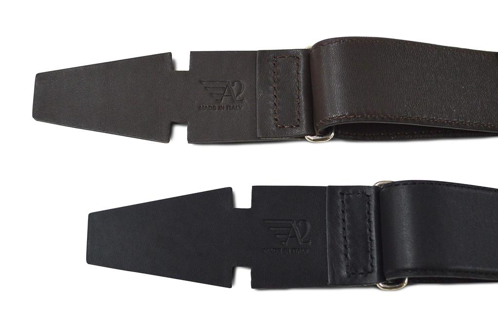 Alen2 Leather Stretch Belt, Brown, ALNSLBTBR, Genuine Leather