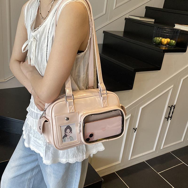 

Летняя новая модная сумка для боулинга, сумка подмышку, персонализированная сумка-тоут, сумка на плечо, рюкзак розовый