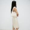 Hand Knit Cotton Bag (Ivory)