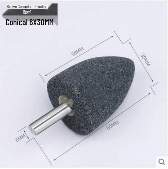 Cylindrical Sanding Head with Handle for Electric Grinder - Jade Carving and Polishing Tool