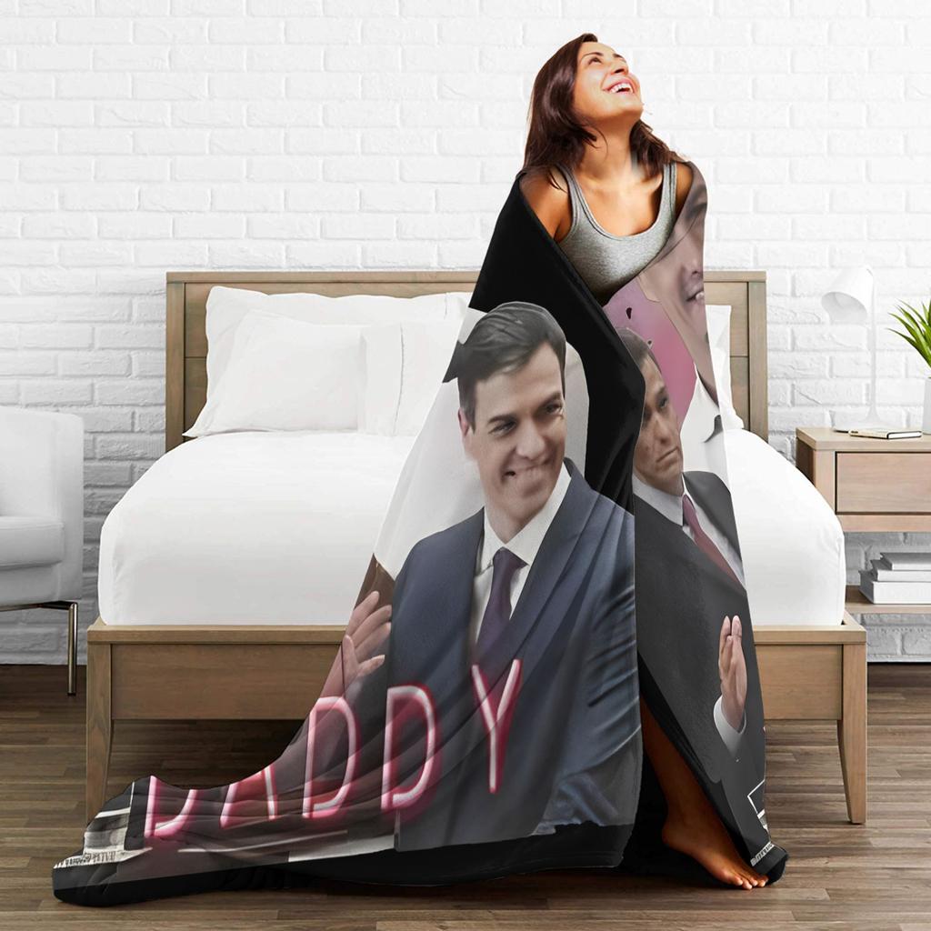 Pedro Sanchez Flannel Blanket Adults Child Daddy Warm Throw Blanket Winter Living Room Bedspread Sofa Bed Cover