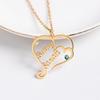 Atoztide Custom 2 Namen Ketting voor Vrouwen Gepersonaliseerde Roestvrij Staal Sieraden Moeder Kinderen Hartvormige Ketting Hanger Verjaardagscadeau