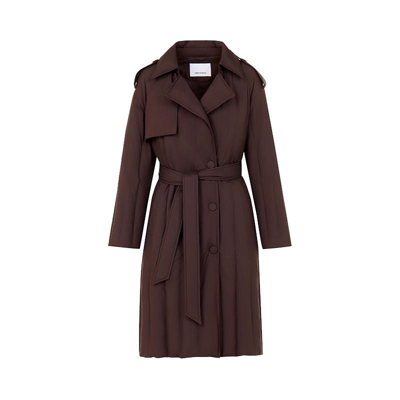 

Langzi Huolduobaji Women s Belted Goose Down Long Puffer Coat M