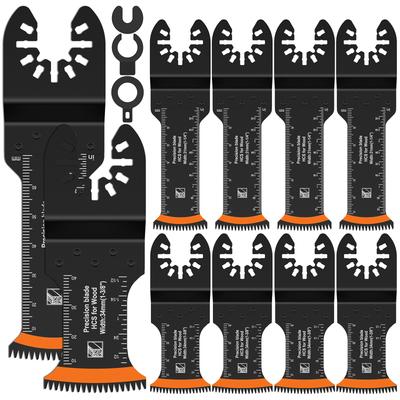 Japanese Oscillating Saw Blades HCS Bi-Metal Curved Edge Multitool Blades Cutting Wood Metal Plastic Wear Resistant Cutter Blade