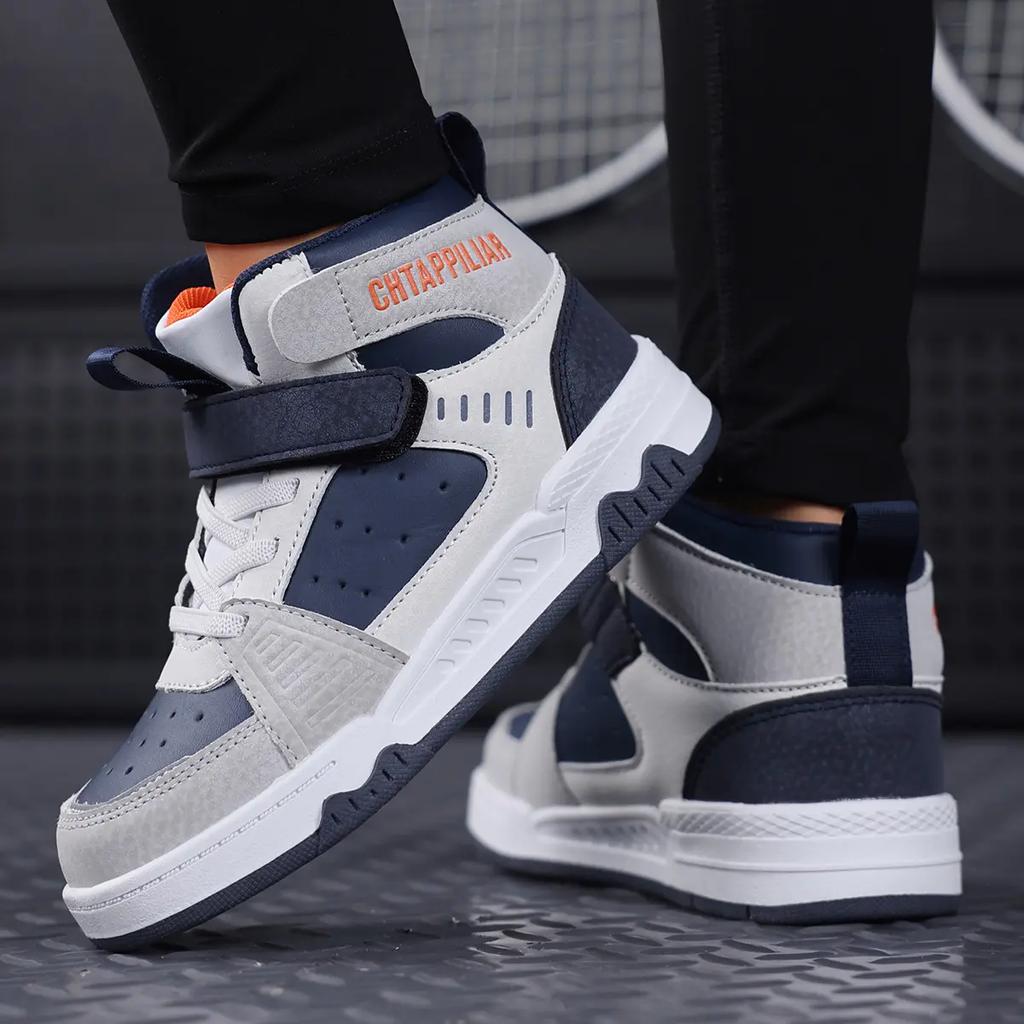 Children's High Top Microfiber Board Shoes for Sports Boys' Shoes