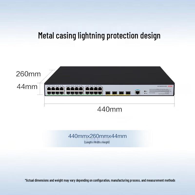 H3C S5024PV6-EI-HPWR L2 Managed PoE Ethernet Switch