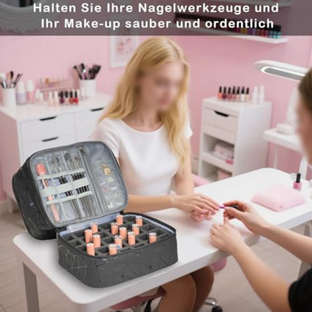 Salon Use Travel Nail Polish Organizer Elegant Nail Polish Tote Portable Makeup Bag Elegant Organizer Large Capacity