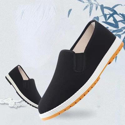 Old Beijing Cloth Shoes Men's and Women's Comfortable Work Shoes with Ribbed Soles