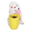 Animal Vase Decoration Resin Hand Painted Simulation Dog Flowerpot Ornament for Garden