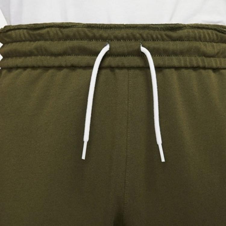 Men's Nike Sportswear Swoosh Contrast Color Stitching Knit Sports Pants/Trousers/Joggers Army Green DD5988-326