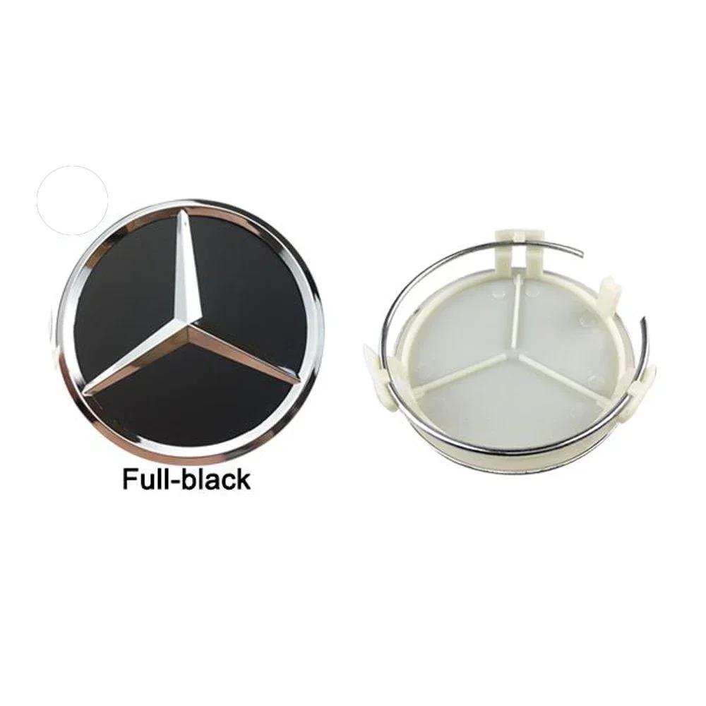 Car Sticker 75MM Car Styling Wheel Center Covers Hub Caps Replacement For Mercedes Benz A C E Class W211 W176 W204  AMG CLA W212