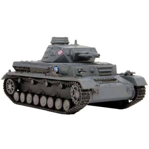 PLATZ GPC72-1 Girls & Panzer Palm-sized Tank Collection 1/72 Scale Scale Model of the Anglerfish Team IV Tank D (National Tournament) (Pre-painted Fin
