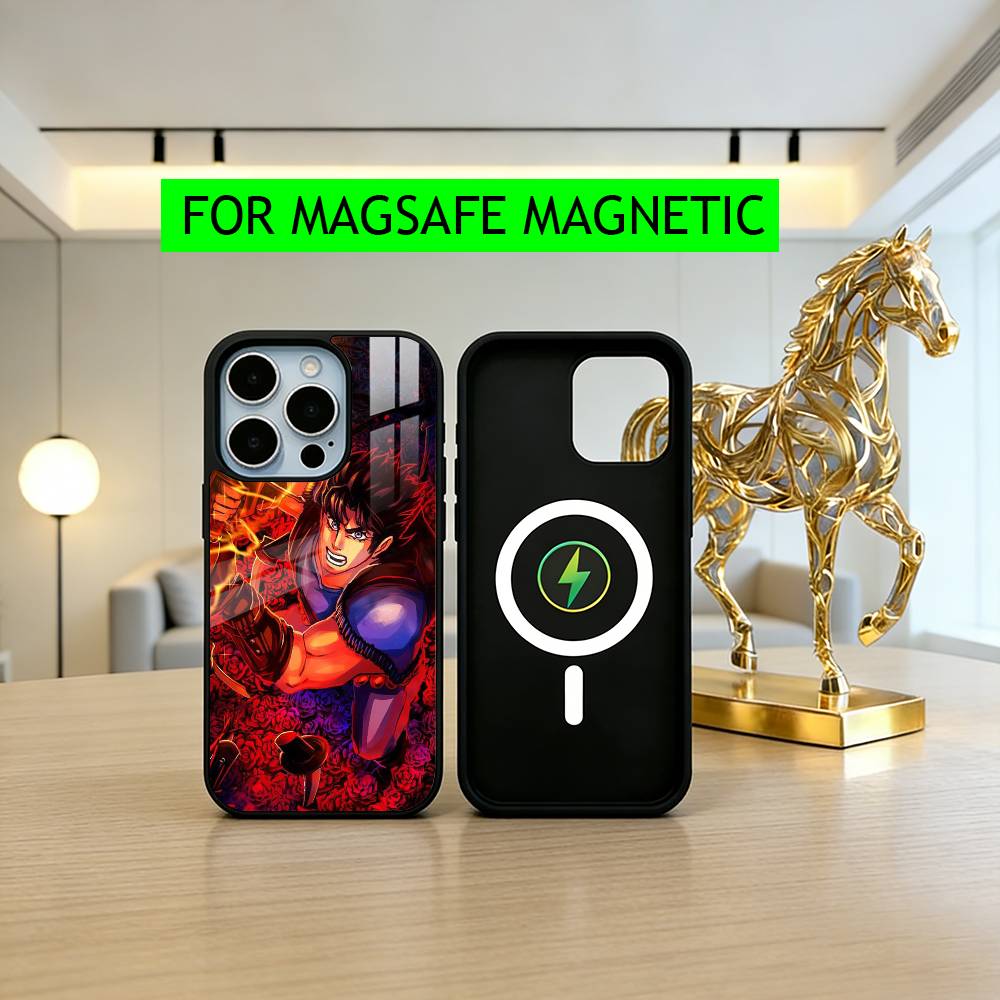 COOL J-JoJo B-Bizarre A-Adventures Phone Case For iPhone17,16,15,14,13,12,11 Plus,Pro Magnetic with Magsafe Wireless Charging