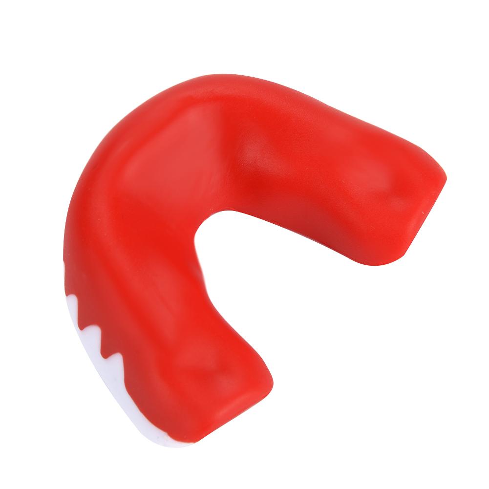 Professional Mouth Guard Teeth Protector Gum Shield Karate Boxing Protection Tool Red White