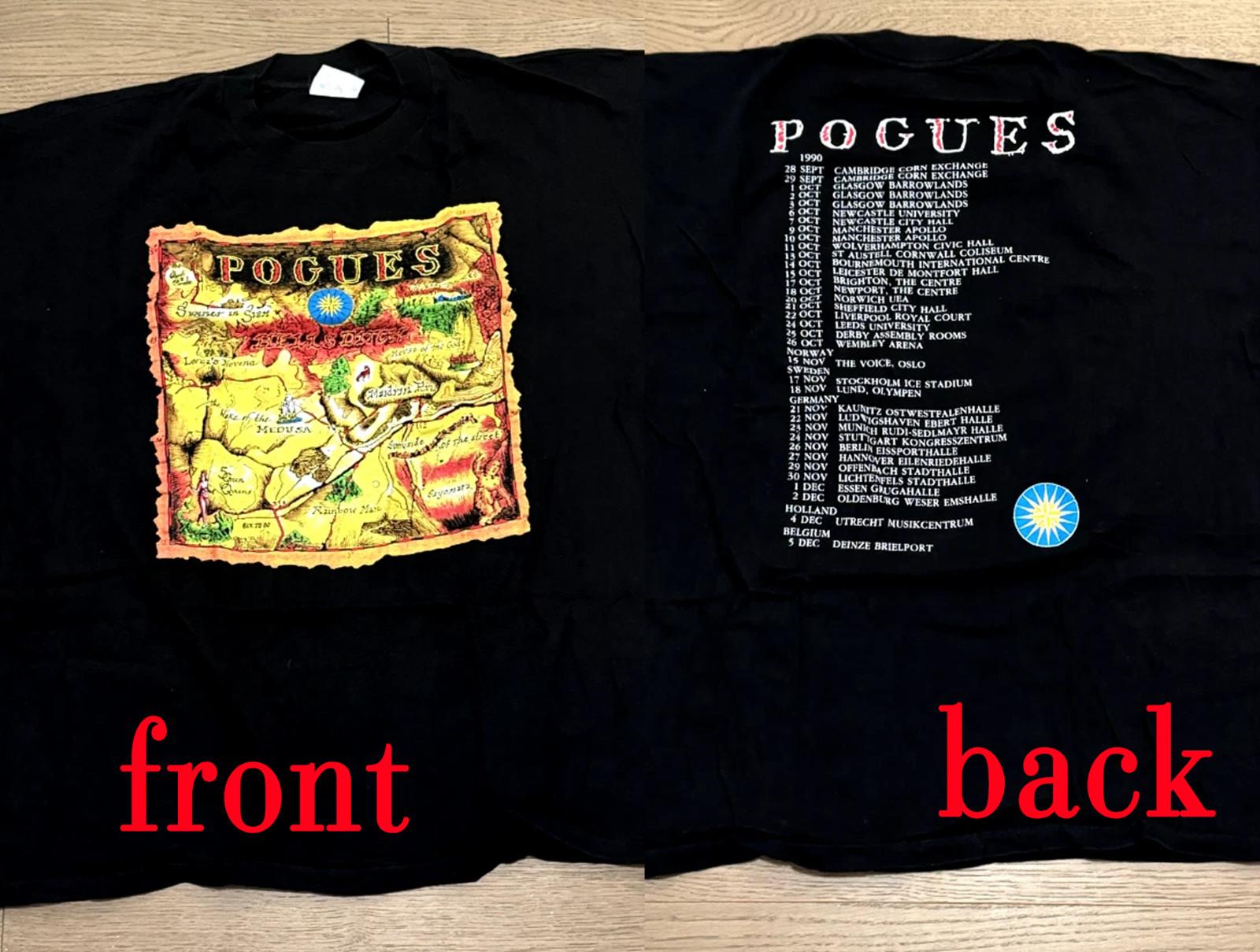 Редкая The Pogues Hell s Ditch 1990 двухсторонняя Унисекс S-235XL 21D976 M
