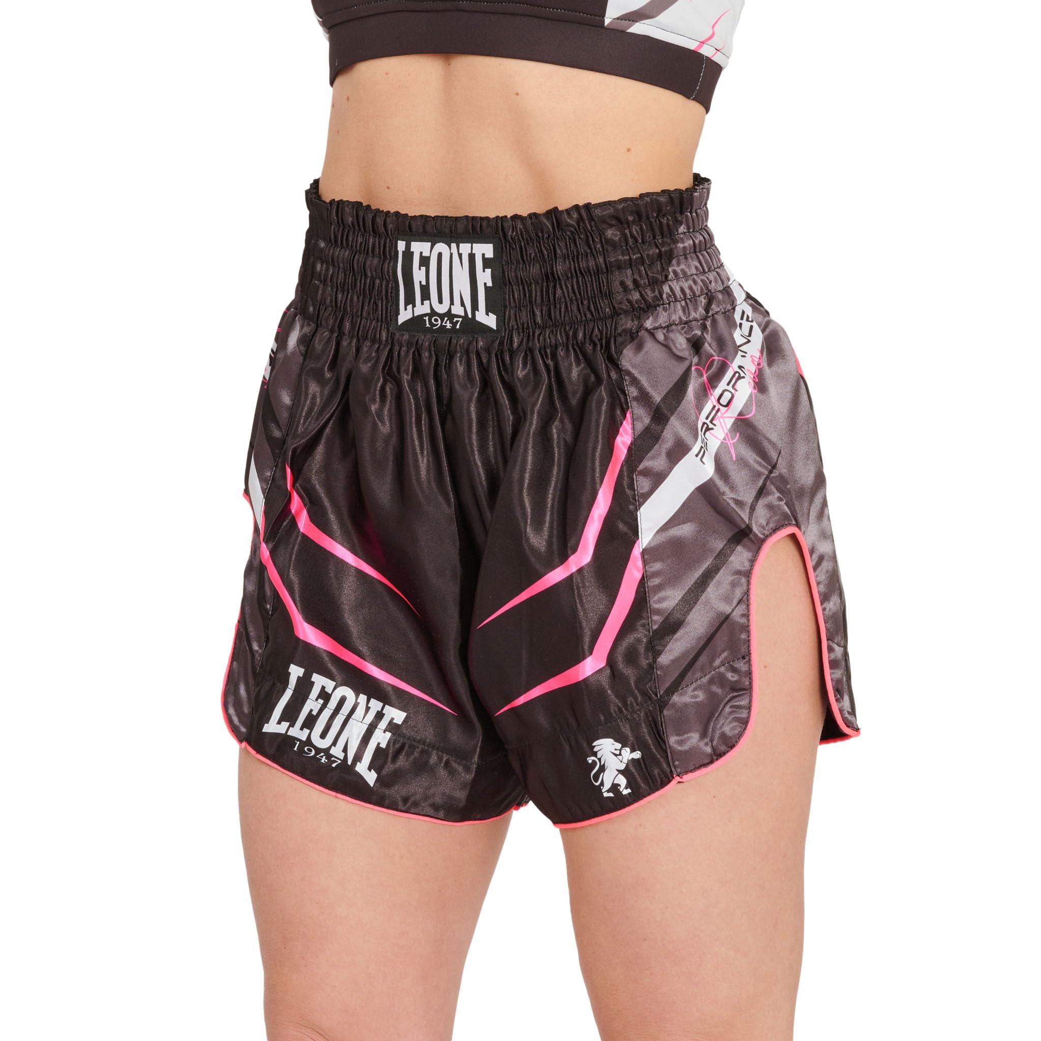

Leone 1947 Muay Thai Kickboxing Shorts REVO FLUO W Black/Pink