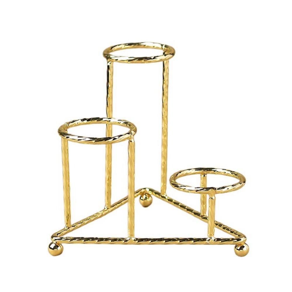 Large Capacity Triangular Ball Base Silver/Black/Gold Crystal Ball Stand  Office