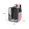 Transparent Outdoor Backpack Portable Cat Carriers Bag Breathable Pet Cats Dogs Birds Bag for Airline Approved Transport