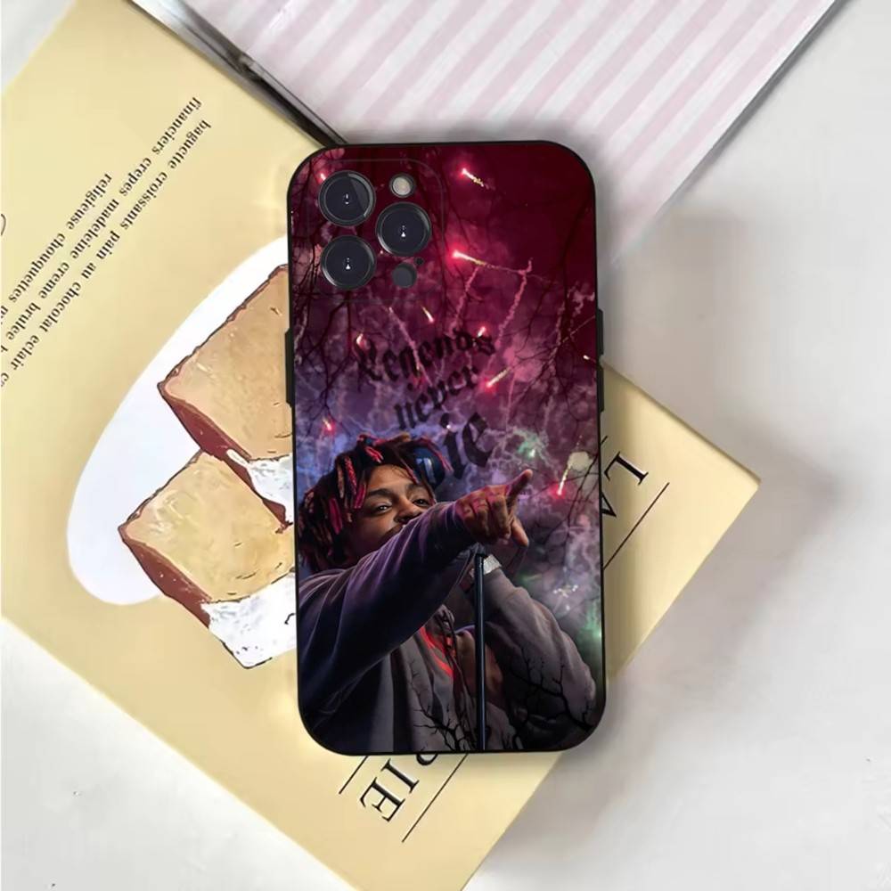 

Juice Wrld 999 Phone Case For iPhone 6,17,16,15,14,13,12,11 Plus,Pro Max,XS,X,XR,SE,Mini,8,7,Soft Silicone Black Cover iPhone7