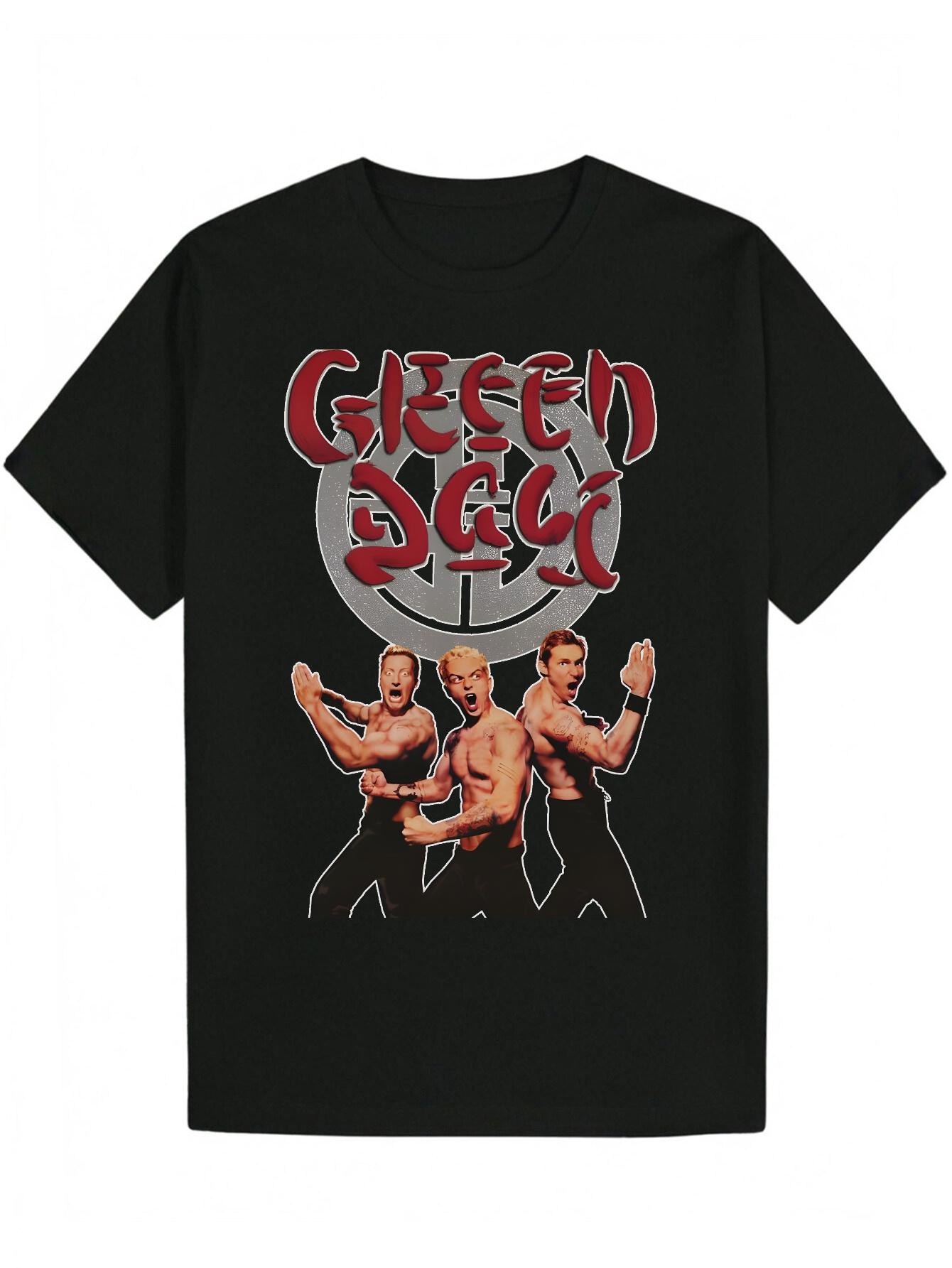 Graphic Muscle Design T-shirt - Bold Lettering Black Tee M