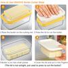 Butter Cutter Slicer Box Butter Dish With Lid And Knife For Easy Cutting And Storage Refrigerated Butter Container Butter Box