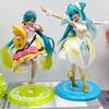 Hatsune Miki Anime Character Kawaii Pvc Model Standing and Sitting Doll Action Doll Collection Decorations Christmas Playthings Presents
