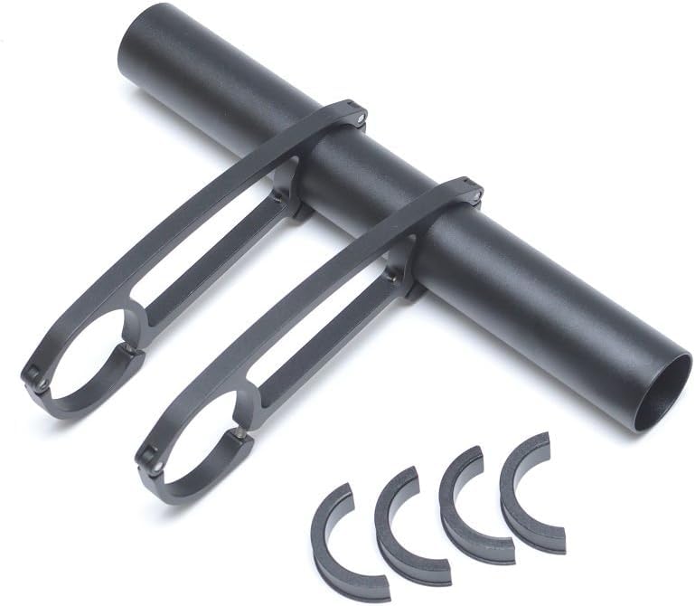 KCNC Lightweight Aluminum CNC Cycle Computer Mount Extension for 190mm Compatible with Handlebar Diameters Brevets, Wide, 31.8mm/25.4mm