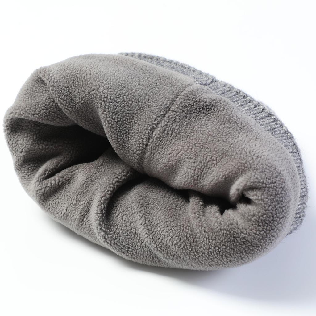 Herbst und Winter Neue Herren Warme Pullover Kappe Plus Samt Verdickt Zopfmuster Radfahren Gehörschutz Kappe