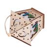 Ramadan Lamp Three Dimensional House Shape Unique Design Hanging Light Wooden Decorative Lamp