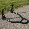Resistant Rear Stand | Heavy-Duty Iron Tubing, Motorcycle Paddock Stand, Stable
