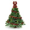 Christmas Tree Topper Large Burlap Gift Bow for Xmas Crafts 15 x 9 Inches