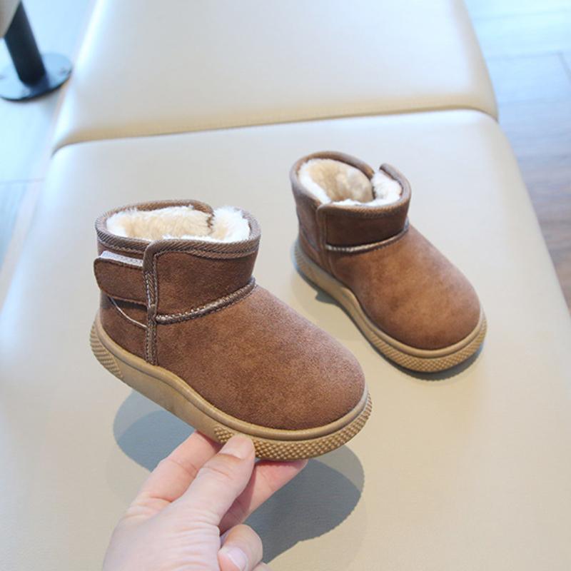 Kinder Schneestiefel, Winter Jungen Kurzstiefel mit dickem Fleece, Mädchen Baumwollstiefel, Warme Baby Baumwollschuhe