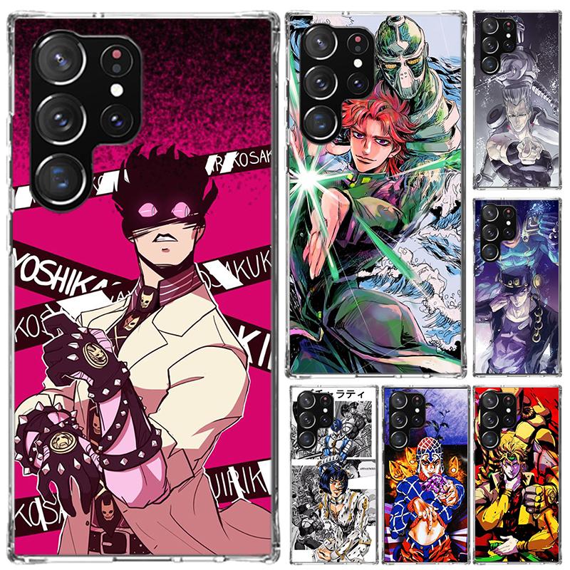 JoJo Bizarre Adventure Phone Case for Samsung Galaxy S26 S24 S23 Ultra S25 Edge S22 S21 Plus S20 FE + Soft Print Shell Funda Gal