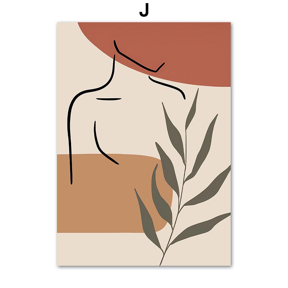 Boho Abstract Geometric Shapes Minimal Wall Art Canvas Painting Mid Century Nordic Posters And Print Living Room Home Decoration