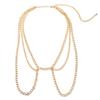 Exaggerated punk metal chain body chain, women's alloy retro sexy multi-layer waist chain