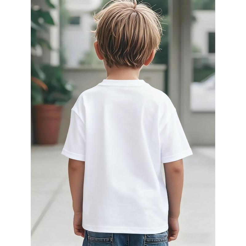 Boys "All No Brakes" Funny Graphic Crewneck Short Sleeve T-Shirt