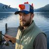 Attrezzatura da Pesca Estiva Fresca Cappello da Pesca per Pesci Bass, Cappellino Novelty 3D Realistico, Regolabile in Rete Traspirante Divertente Accessori per Fotografia all'Aperto Cappello da Sole Esilarante
