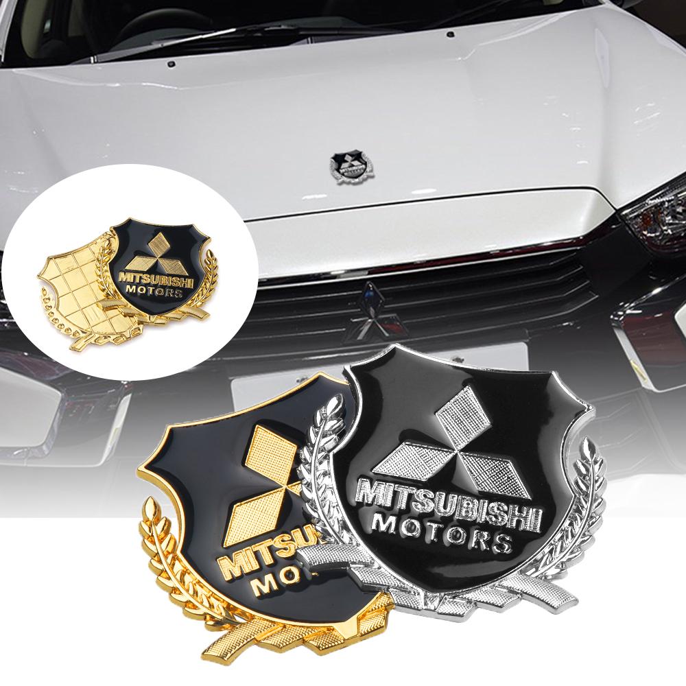 3D kovové emblémy na auto Boční kufr Dveře Okno Samolepky Dekorace Nálepky Pro Mitsubishi Asx Lancer Pajero Outlander Delica Eclipse