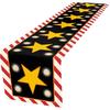 Black and White Checkered Road Table Runner, Race Car Theme Party Decorations for Boys Kids Birthday, 72x13 Inch Long Race Track Table Runner