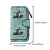 Cowboy Riding a Bear Long Zipper Wallet, Large Capacity Card Holder, Unisex Clutch Bag, Fashionable Zipper Coin Purse, Suitable for Daily Use, A
